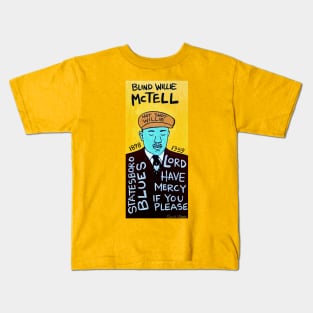 Blind Willie McTell Kids T-Shirt